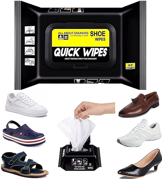 Portable Sneakers Cleaner Shoe Wipes Quickly Remove Dirt & Stains