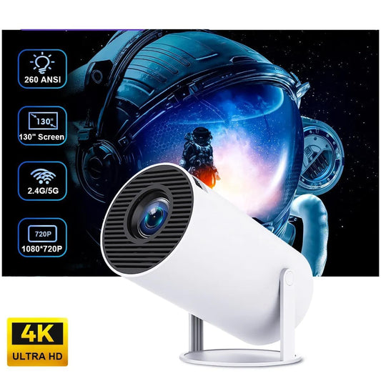 Portable Mini Projector, 4K 1080P Full HD Projector